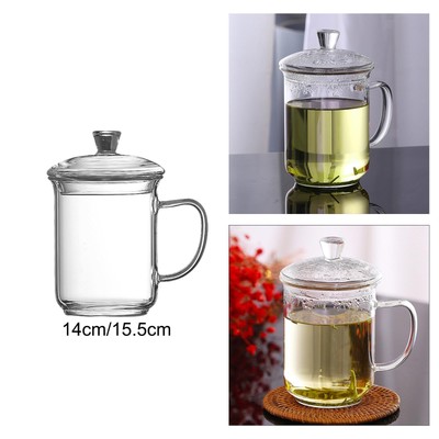 Klar Kaffeetasse Eiskaffeegläser Saftbecher für Milch Heiß Kalt Getränk Party