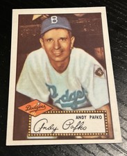 1983 Topps Andy Pafko 1952 Reprint Series #1