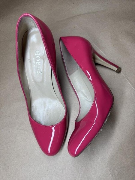 Women Hobbs Heels Pink Leather 37