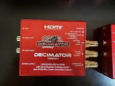 1 unit, 3 Available Decimator Design DECIMATOR 2 3G/HD/SD-SDI-HDMI Converter