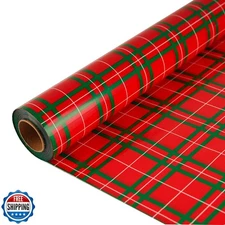 CMFYHM Christmas Cellophane Wrap Roll (34" x 100’Ft) 3 Mil Thicke