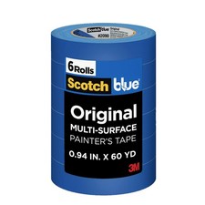 Original Multi-Surface Painters Tape, 1 Inch Wide 0.94 In. x 60 Yds , 6 Roll...