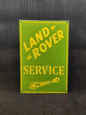 Porcelain Land Rover Service Enamel Metal Sign Plate Size 24" x 16" Inches - image 1 of 4