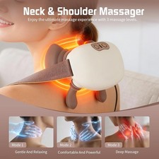 Neck Massager Heated Portable Hand Muscles Massager for Pain Relief Deep Tissue