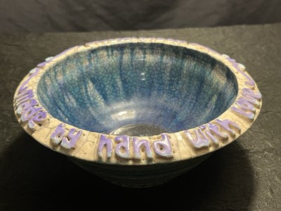 Studio Art Raku Pottery Signed By Jeremy Diller,  Made By Hand With Love 