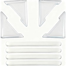 8 Pcs Clear Car Door Edge Guards - Anti-Collision Bumper Protectors, Soft Dur...