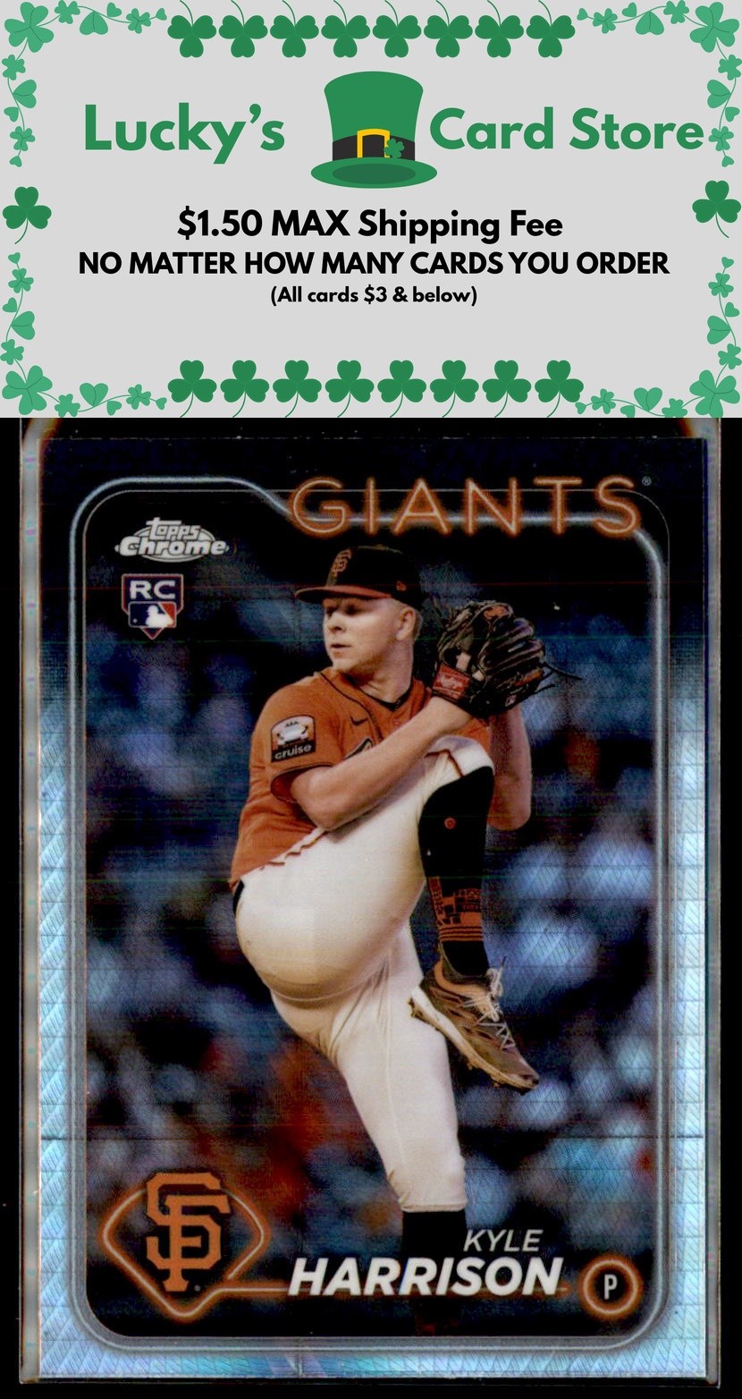 2024 Topps Chrome #191 Kyle Harrison Prism Refractor Rookie