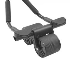 Dual-Wheel Ab Roller with Elbow Support Random Color. With A Mat.