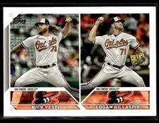 2023 Topps Update #US322 Nick Vespi / Logan Gillaspie RCOM RC Card 0502G