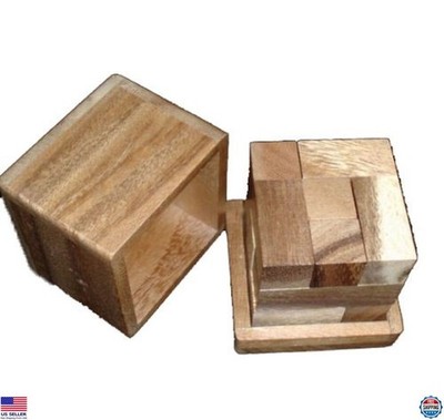 Half Hour Wood Brain Teaser Puzzle by Stewart Coffin - Challenging Wooden Game