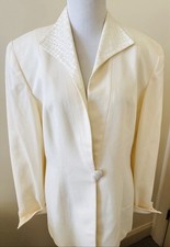 Christian Dior Evening Formal Wool Suit Jacket Blazer Size 12 Vintage