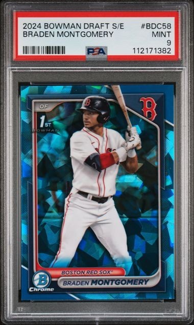 2024 BOWMAN DRAFT SAPPHIRE ED #BDC58 BRADEN MONTGOMERY PSA 9