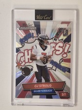 2023 Wild Card Comix, C.J. Stroud Red/White/Blue Rainbow Foil  /7 (RC)