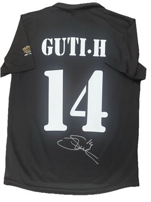 Guti Hand Signed Real Madrid 2002/03 Away Jersey With Exact Photo