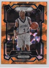 2024-25 Panini Prizm Draft Picks Orange Ice Prizm Allen Iverson #33 HOF 1ot0