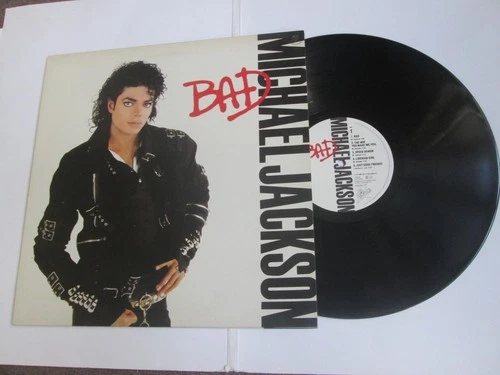 MICHAEL JACKSON - "  BAD " 1987 UK  Epic  LP, 450290 1