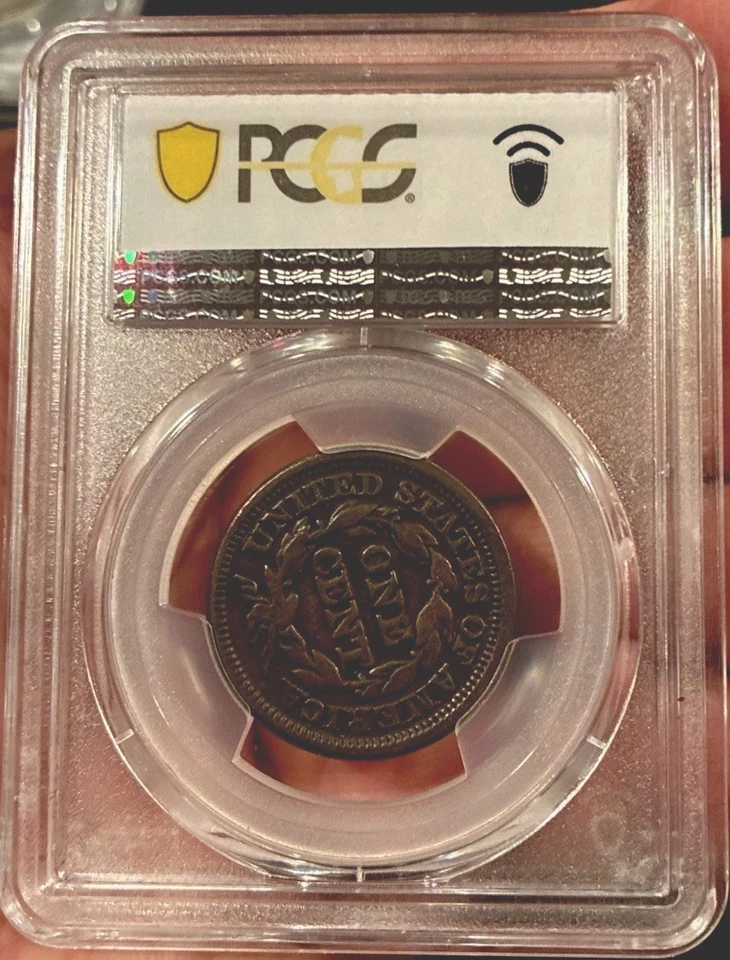 Holidays special! 1847-P PCGS VF20BN Braided Hair 1C” Old US Coin “ - Image 2 of 2