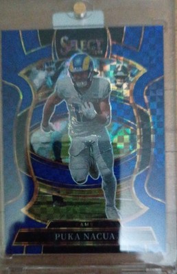 2025 Panini Select - Concourse Puka Nacua #21 Blue Prizm /249