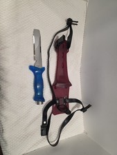 PRE OWNED BLUE DEEP SEE 8424/5/6 SCUBA BLUNT TIP DIVING KNIFE MADE IN JAPAN