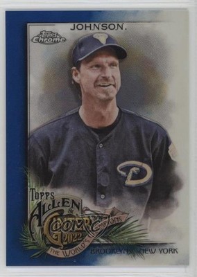 2022 Topps Allen & Ginter Chrome Blue Refractor 67/150 Randy Johnson #78 HOF 8e3