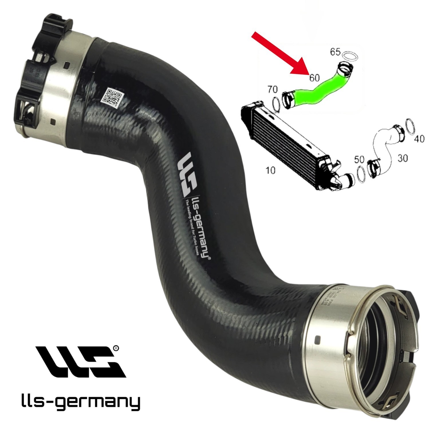 Turbo Hose For Mercedes C-Class (S204) C 180 200 220 C250 CDI A2045286682