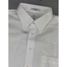 Enro King James Mens White Non-Iron EZCOOL Cotton Dress Shirt 17.5X35/36 Tall