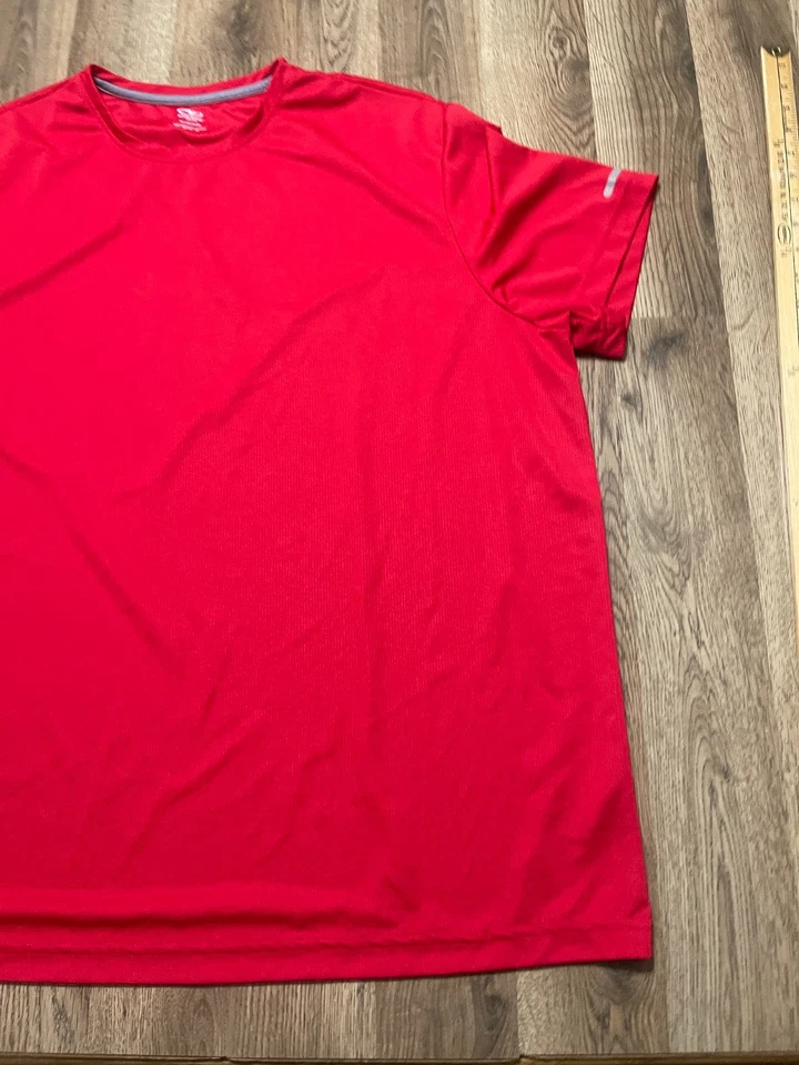 Athletic Works Shirt, Men's Size 3XL, Red, Activewear, Crew Neck - Image 4 of 4