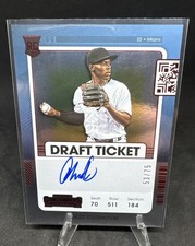 2021 Panini Contenders Jazz Chisholm Draft Ticket Autograph RC Auto Blue /75