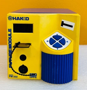 Hakko FM-202 120 VAC, 75W, 400°F to 840°F, Soldering Station + Key Card. Tested!