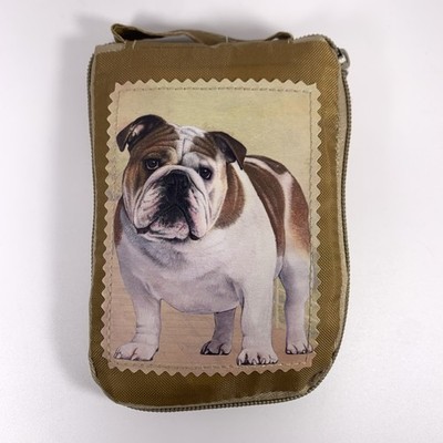 Pet Lover Totes BULLDOG Zipper Tote Bag Reusable Grocery Storable 14x15 New Tag