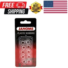 10-Pack Plastic Bobbins for All Models - Top and Front Load