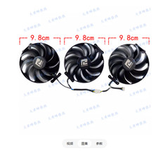 Graphics Card Fan For POWERCOLOR RX7700XT 7800XT 7900 7900XT Red Devil