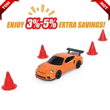 US Stock 1:43 Mini RC Drift Race Car RTR Toy Vehicles W/Traffic Cones Gyro Motor