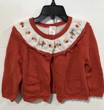 Vintage Girls 4T Gymboree toddler woodland friends cardigan