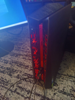Used Desktop PC ASUS ROG G20AJ, Gaming Computer, Black Color, Red LED