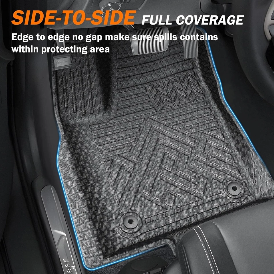 Juego de alfombrillas de carga KUST para BMW X3 2025 2026, negras para todo tipo de clima Foto 3 de 4