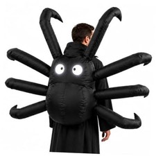 Inflatable Spider Costume, Large Spider Backpack Prop for Halloween - Wearable