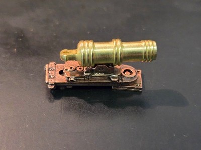 Ship Model Fittings Parts 29mm x 9mm Bronze Cannon Carronade w/ Brass Barrel