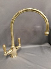 PERRIN & ROWE BARE BRASS MONO MIXER KITCHEN TAPS  RECLAIMED & RECONDITIONED 