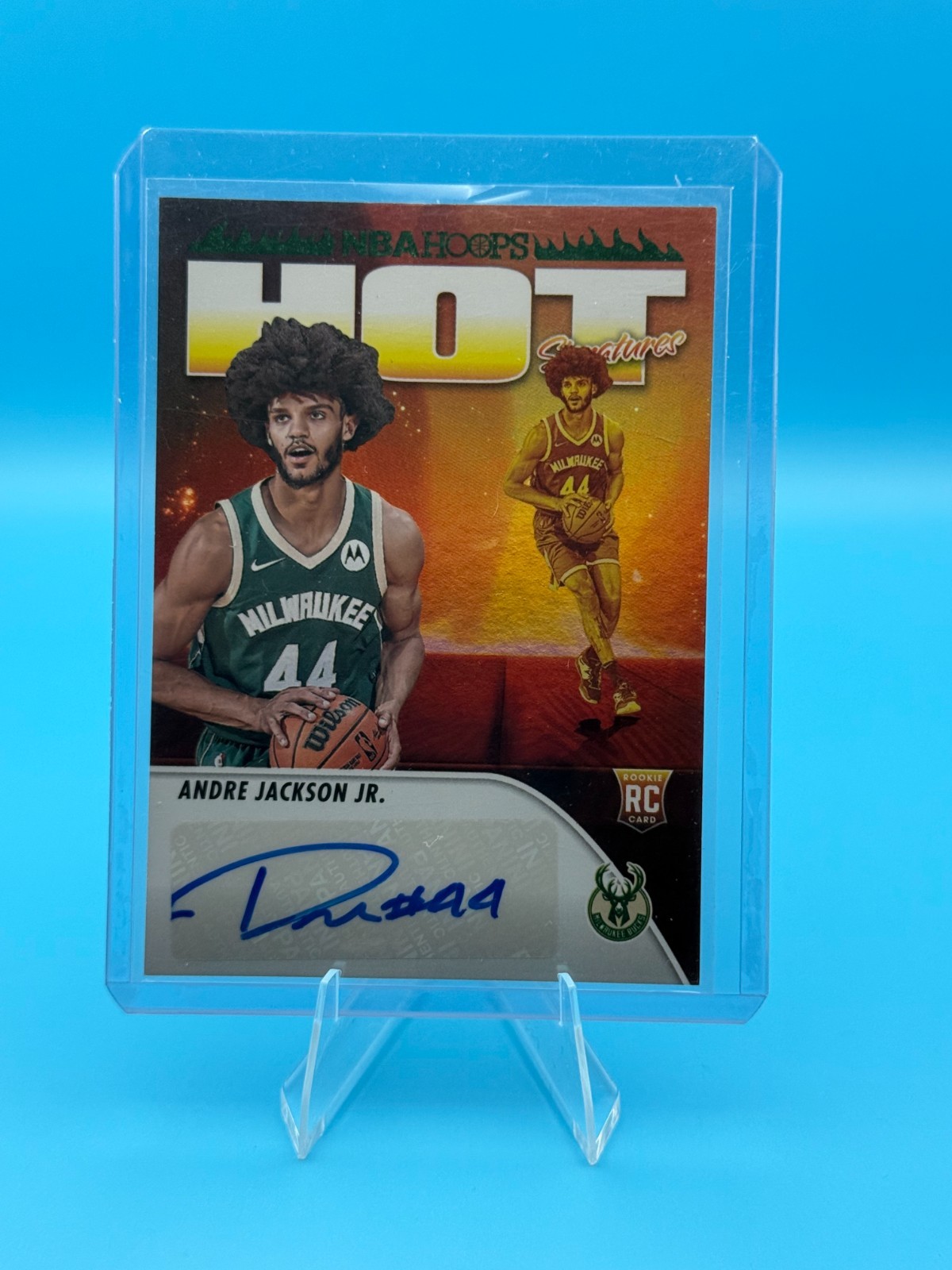 2023-2024 NBA Hoops Andre Jackson Jr. Hot Signatures Auto RC #HSR-AJ