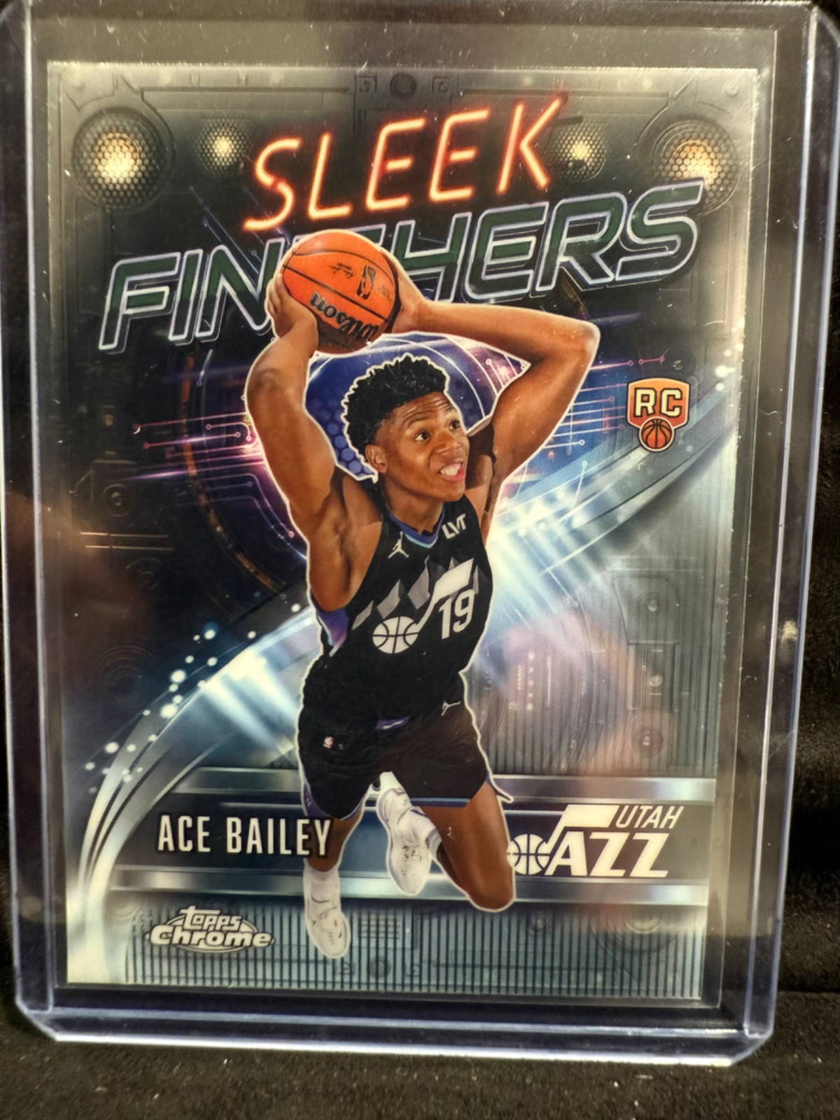 2025-26 Topps Chrome Ace Bailey (RC) Sleek Finishers #SF-25 Jazz
