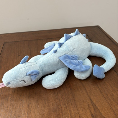 Tiny Love + Carry Weighted Huggable Dragon Plush Blue Dragon. 2.5lbs Comforting