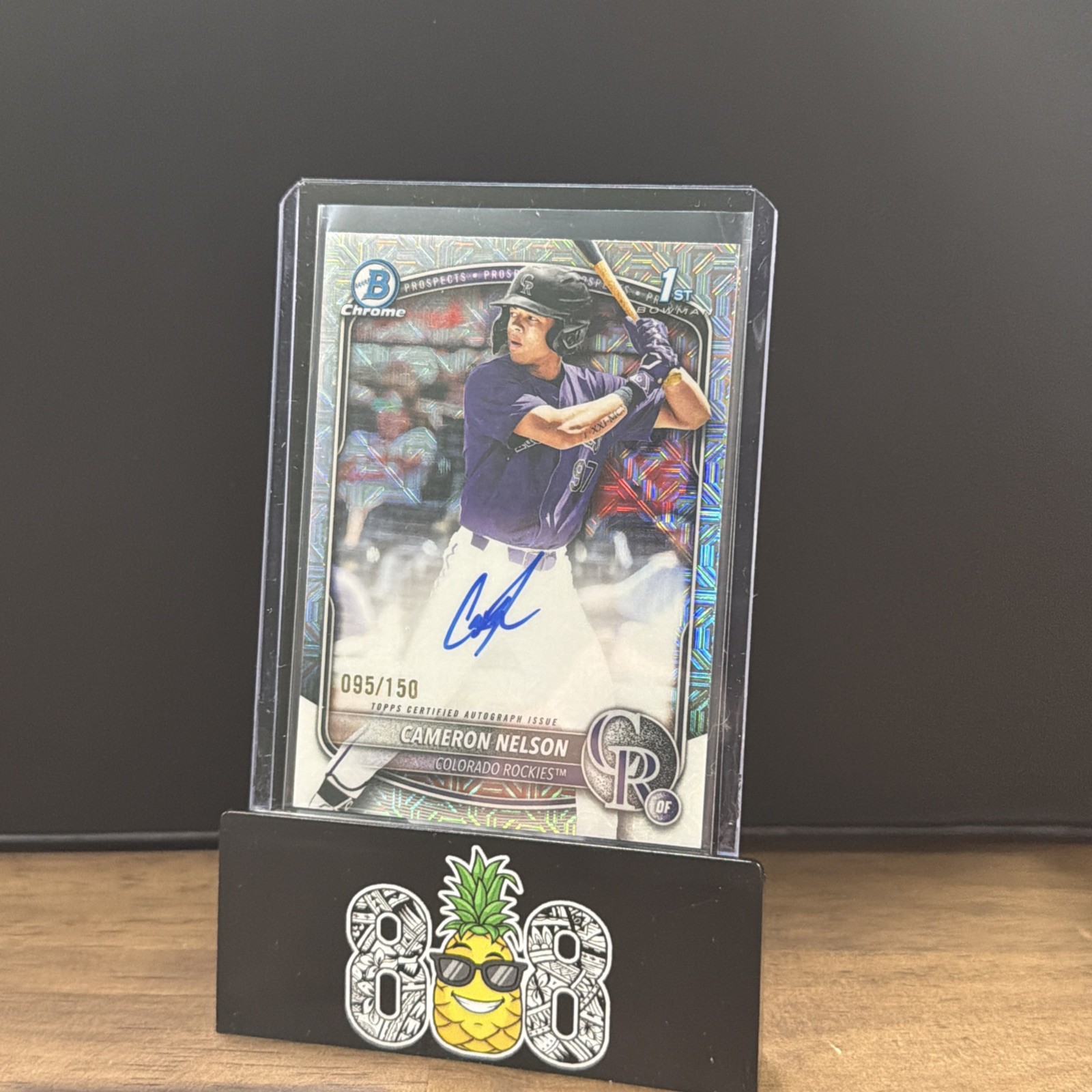2025 Bowman Draft Chrome 1st Auto Cameron Nelson Choice Auto /150 Rockies