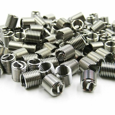 10pk Metric Fine M12x1.5 x 1D Length Insert Wire Thread Insert 304SS *pt