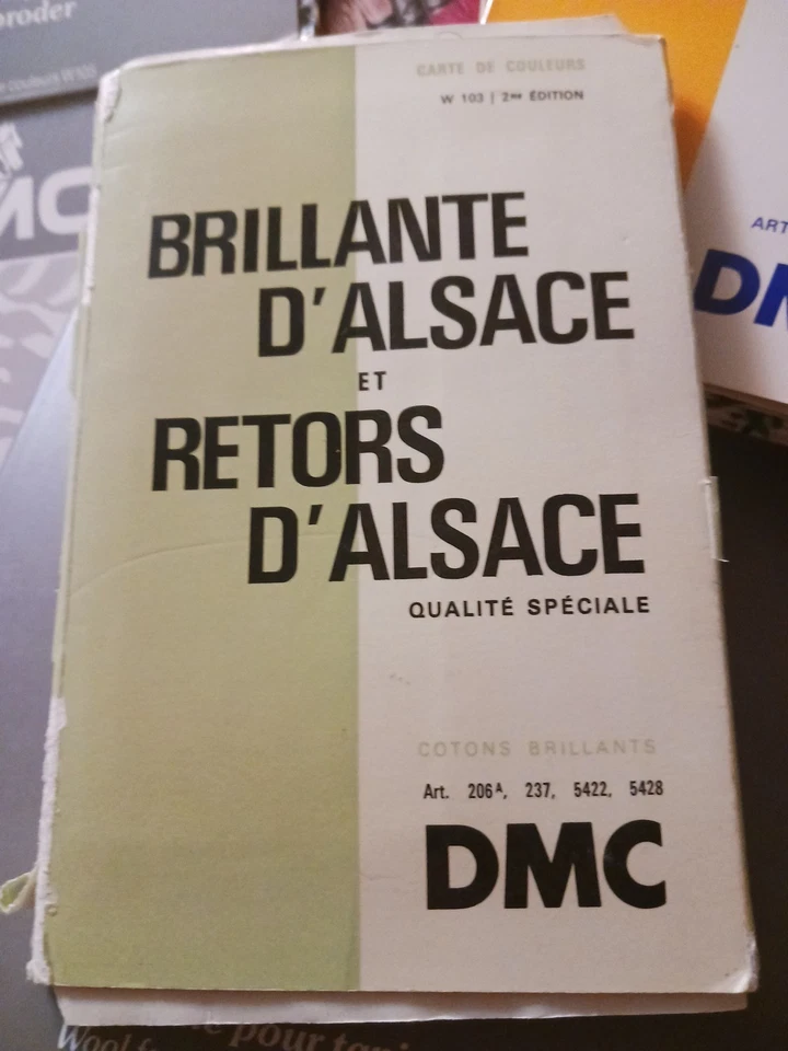 DMC Color Card Lot Vintage 1973~96 Wool Special Cotton Rayon Flower Read Descrip - Image 2 of 4