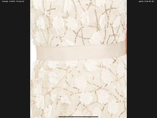 Mother of the Bride Eliza J Party Gown 3D floral appliqué gold sequins Size 12