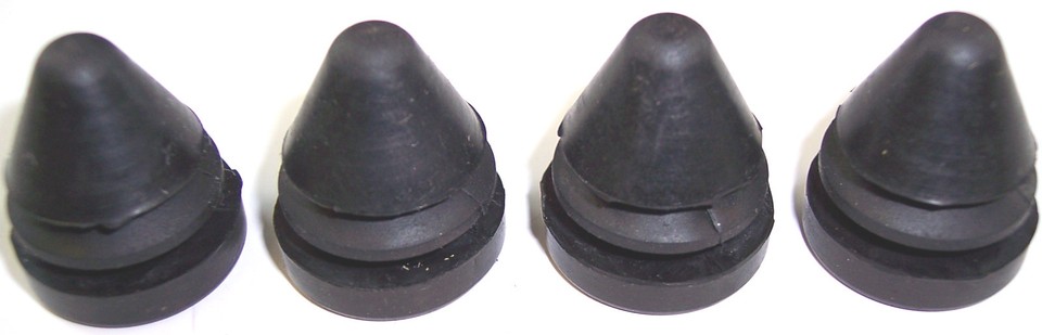 Set Of 4 Rubber Mounting Grommets For 1955-1959 Chevy Convertible Top Pump Motor