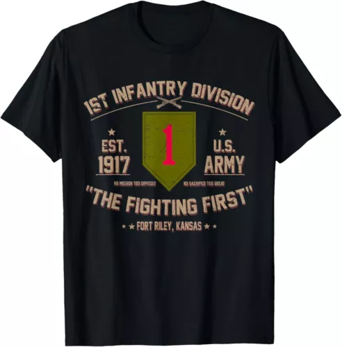 NUEVA Camisa Veterano de la Primera División de Infantería del Ejército de los Estados Unidos S-4XL - Imagen 1 de 3