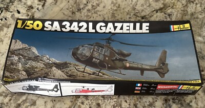 Heller SA.342L Gazelle 1/50 Kit 486 Complete NEW OPEN BOX + FAST FREE SHIPPING