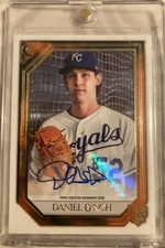 2021 topps gallery daniel lynch orange number 20/25 autograph